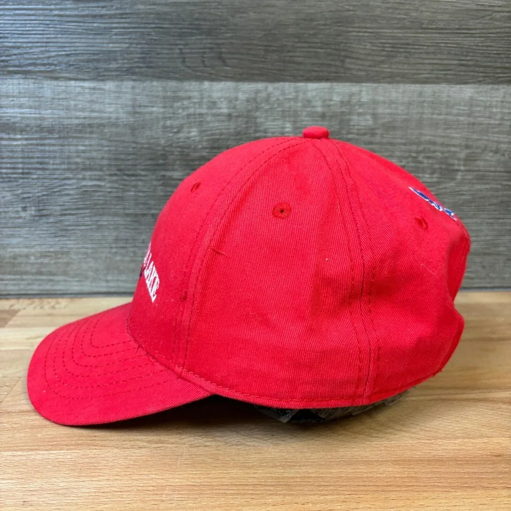 Chautauqua Lake Hat Cap Strap Back Red New York Baseball One Size‎ Adjustable